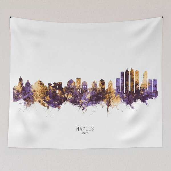 Item preview, Naples Italy Skyline designed and sold by ArtPrints.