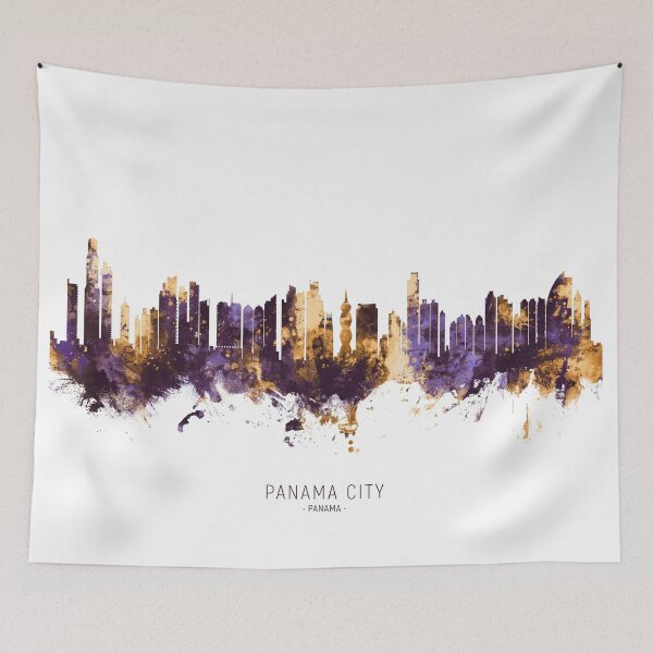 Artikelvorschau, Panama City Skyline entworfen und verkauft von ArtPrints.