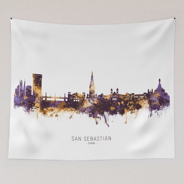 Item preview, San Sebastian Spain Skyline designed and sold by ArtPrints.