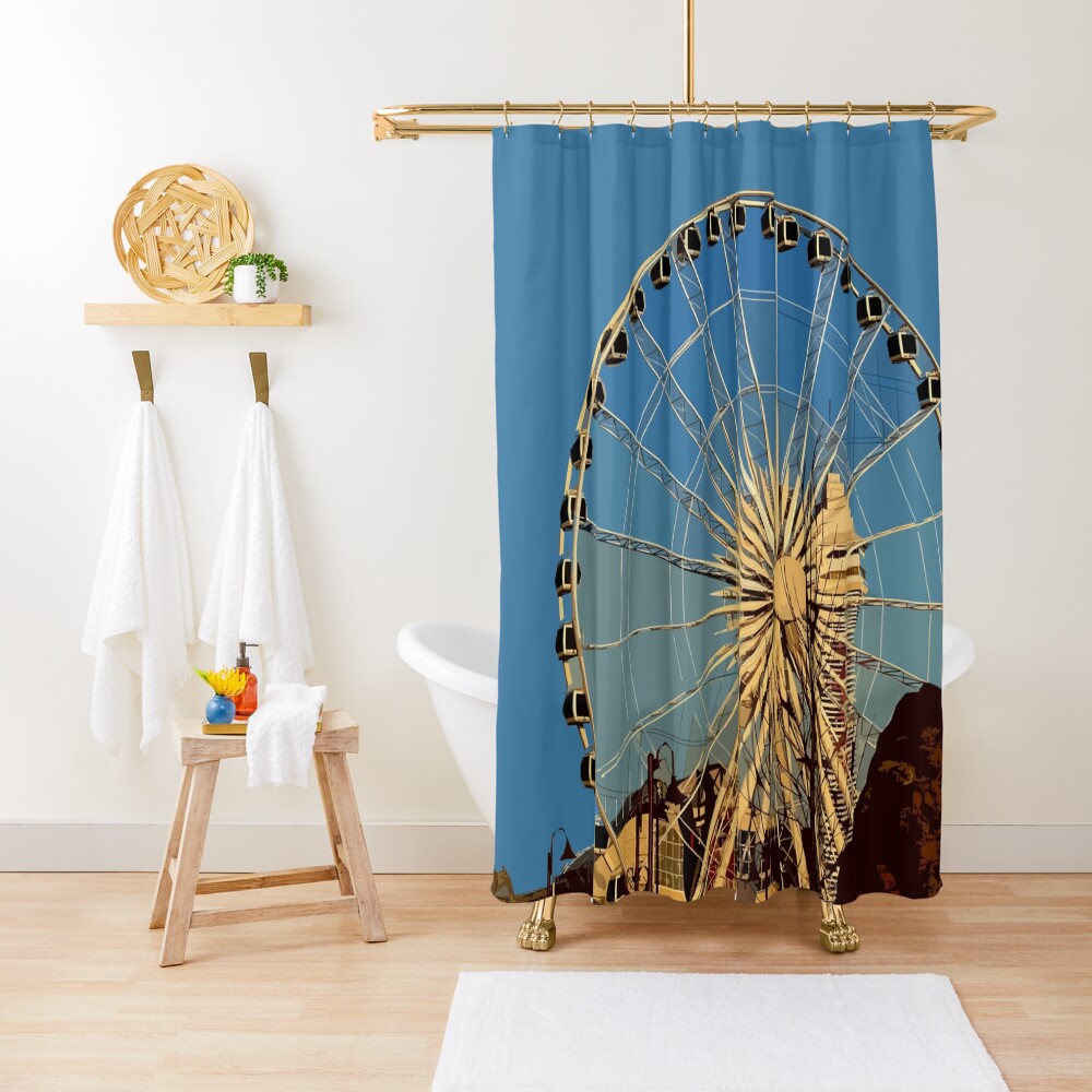 "Niagara SkyWheel, Niagara Falls, Ontario 02" Shower Curtain for Sale