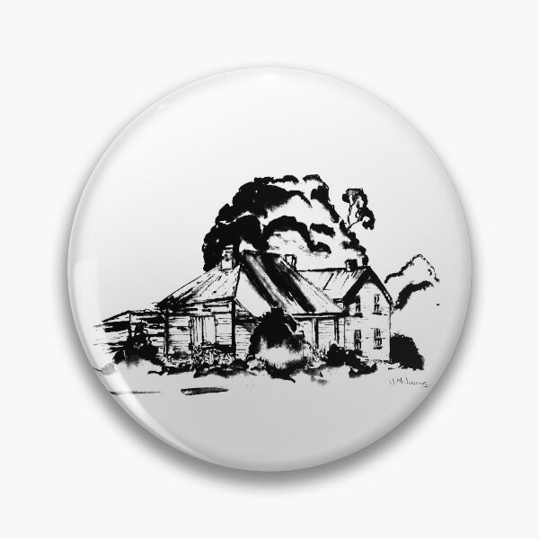 Item preview, Country Homestead in Indian Ink designed and sold by Jane M Lucas.