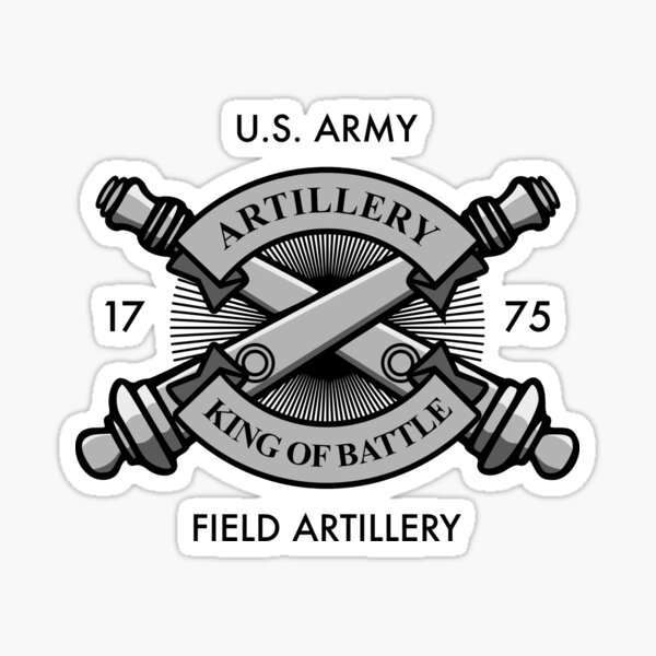 593rd Field Artillery Battalion v2 (US Army) Transparenter AUFKLEBER,  gestanzter Vinyl-Aufkleber
