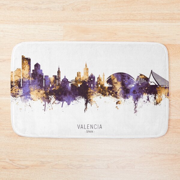 Item preview, Valencia Spain Skyline designed and sold by ArtPrints.