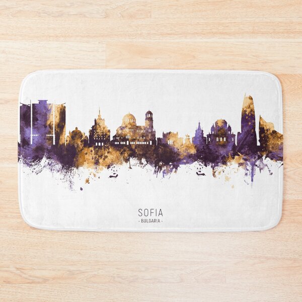 Item preview, Sofia Bulgaria Skyline designed and sold by ArtPrints.