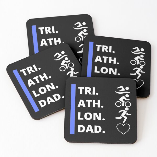 Item preview, Triathlon DAD 4 Icons designed and sold by shopbikeshirt.