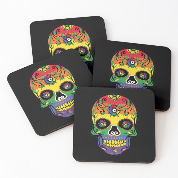 Item preview, Rainbow Halloween Skull designed and sold by FreeUniqueEqaul.