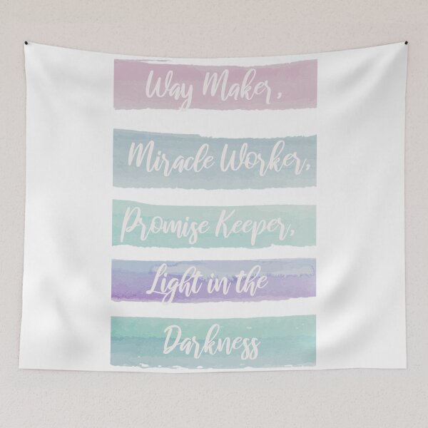 Item preview, way maker,miracle worker,promise keeper, light in the darkness designed and sold by BlossomWrites.