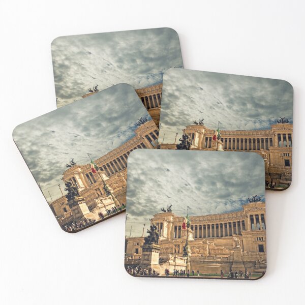 Item preview, Rome Majestic 'Vittoriano' monument under a cloudy sky designed and sold by GabryNY.