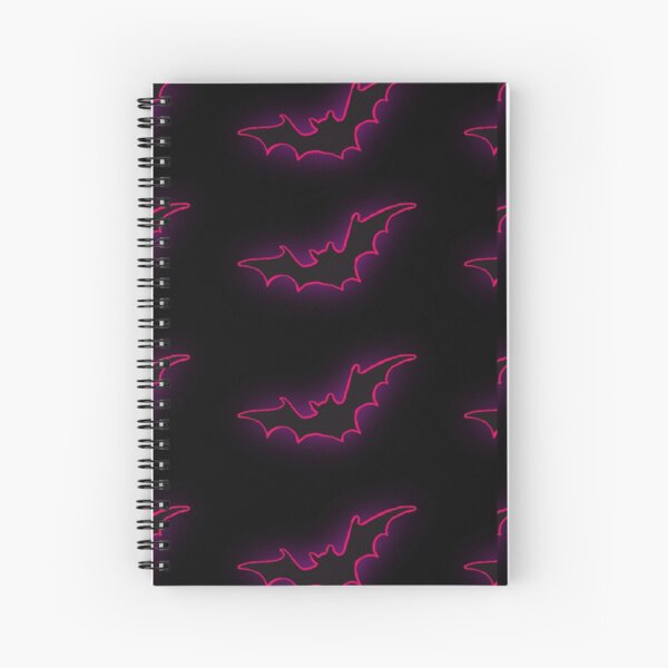 Glowy Bats Spiral Notebook