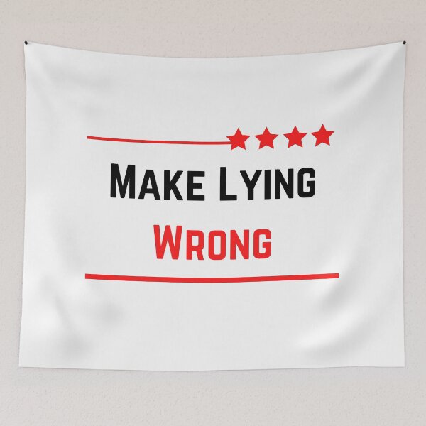 Item preview, Make Lying Wrong Again designed and sold by The Full Cart.