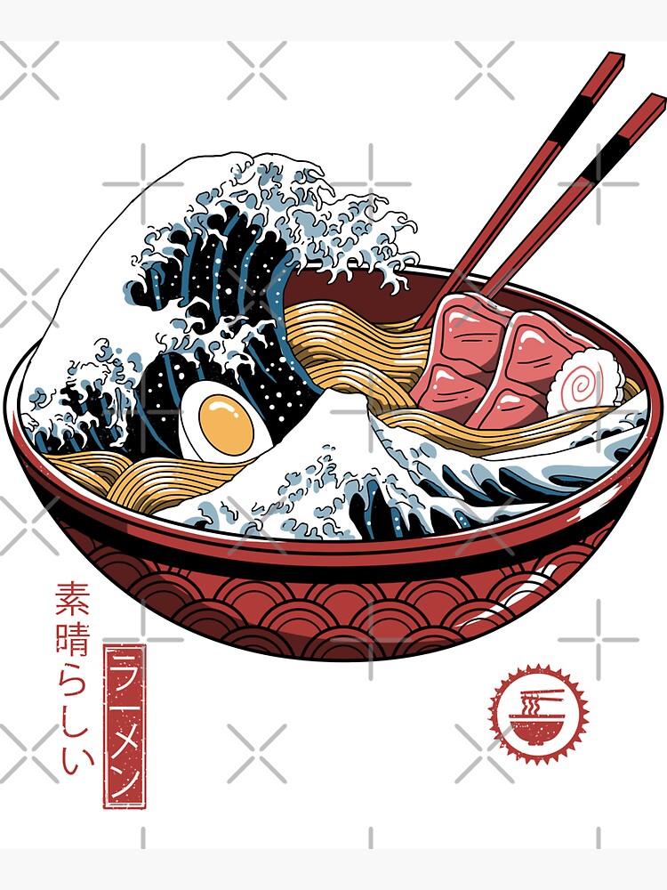 Great Ramen Wave White by vincenttrinidad