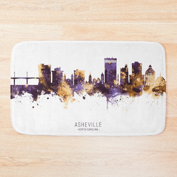 Item preview, Asheville North Carolina Skyline designed and sold by ArtPrints.