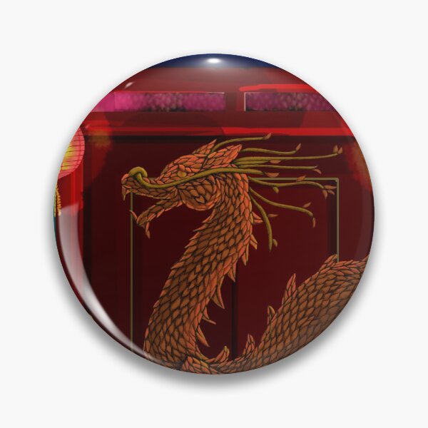 Item preview, Chinese Night Garden Dragon Topiary Cherry Blossom designed and sold by Donnahuntriss.
