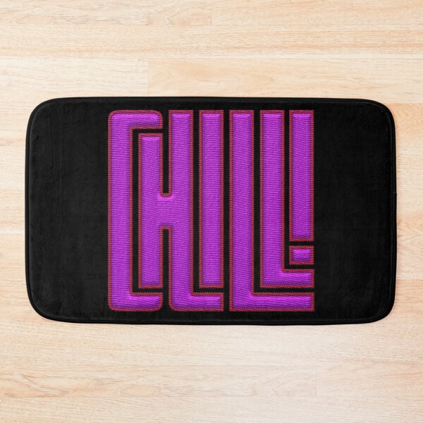 Item preview, Embroidered CHILL purple word design designed and sold by AznavourByKarin.