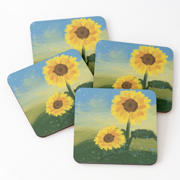 Item preview, Painterly sunflowers designed and sold by hoshimem.