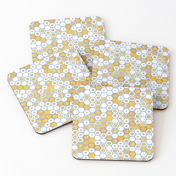 Item preview, Golden Honeycomb Pattern designed and sold by sagar96.
