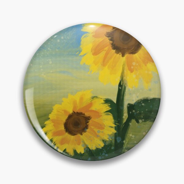 Item preview, Painterly sunflowers designed and sold by hoshimem.