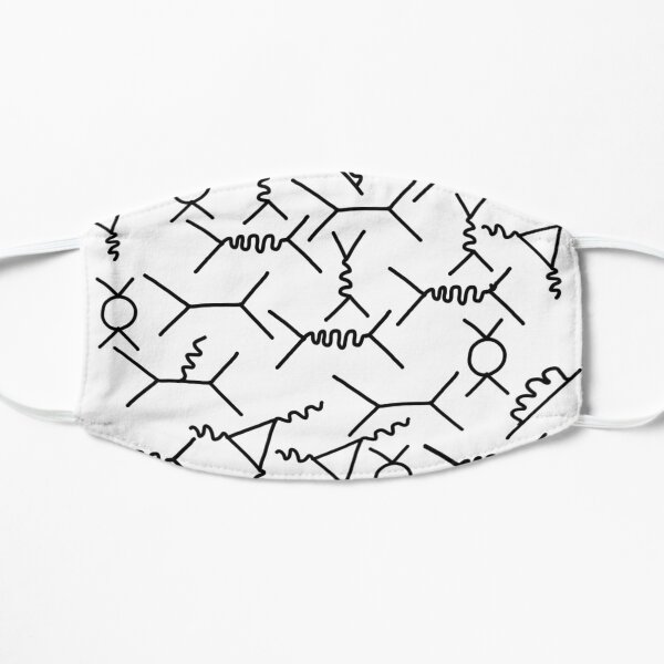 Feynman diagrams Flat Mask