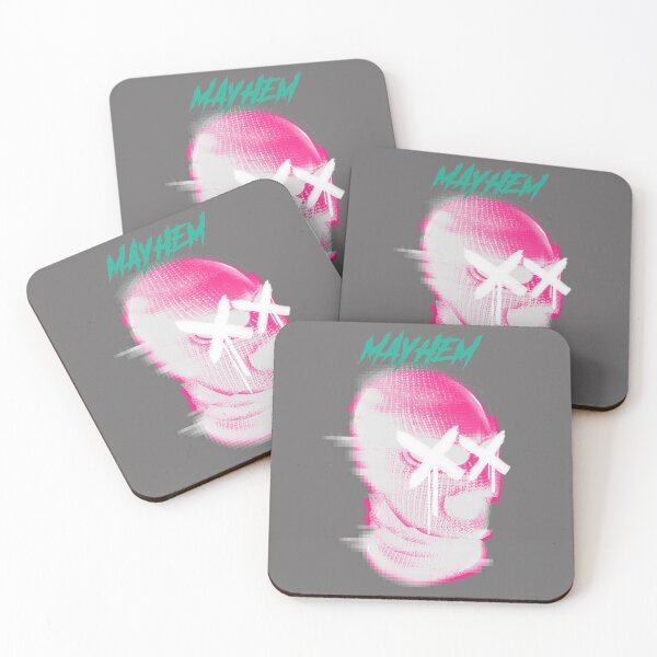 Item preview, Hot Pink Mayhem Masked Skull designed and sold by tepalistings.