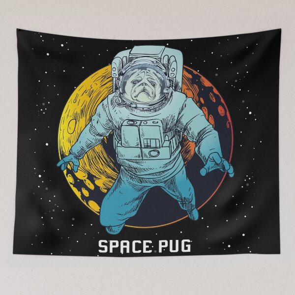 Item preview, Pug Lost in Space designed and sold by OfficialBDC.