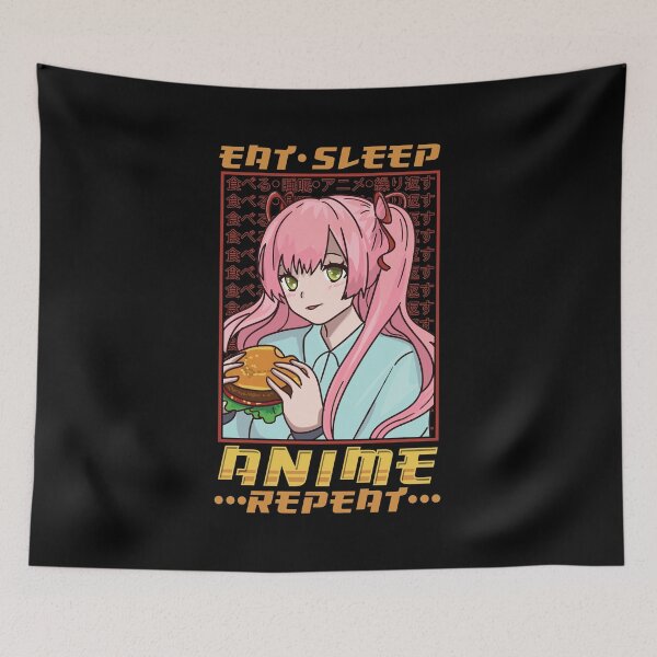 Artikelvorschau, Lustiges Anime-besessenes Mädchen essen Schlaf-Anime-Wiederholung entworfen und verkauft von perfectpresents.