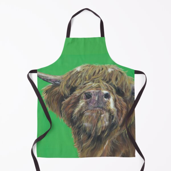 Item preview, Och Aye The Moo. Highland hairy cow, Heilan Scottish coo art by award-winning UK artist Sam Fenner designed and sold by SamFennerArt.