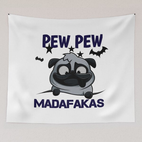 Item preview, Halloween dog meme pew pew designed and sold by Sossou1.