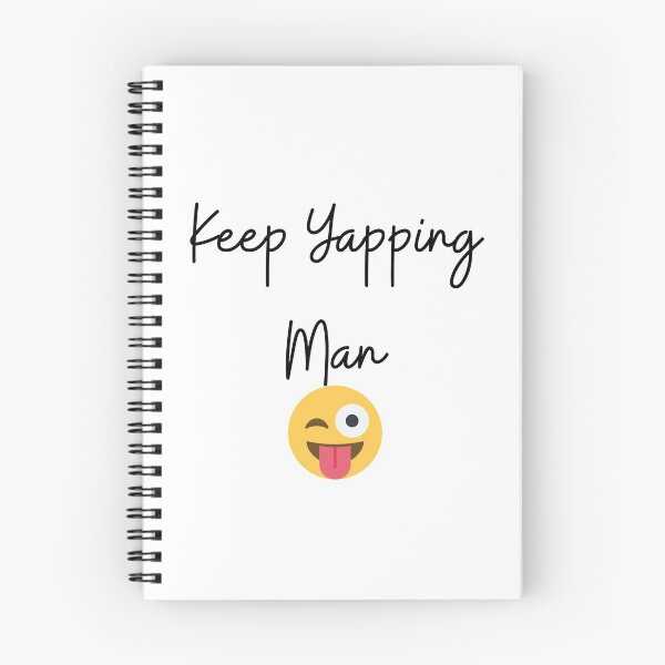 Item preview, Keep Yapping Man with Emoji Face designed and sold by healthybrains.