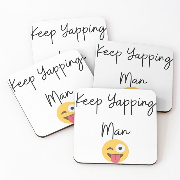 Item preview, Keep Yapping Man with Emoji Face designed and sold by healthybrains.