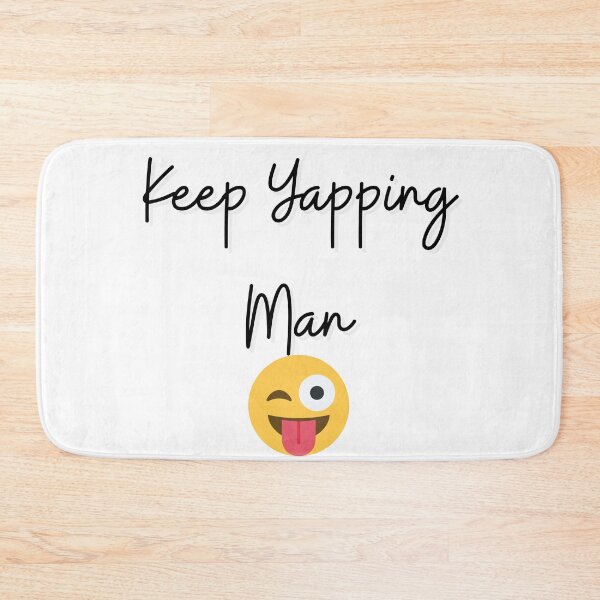 Item preview, Keep Yapping Man with Emoji Face designed and sold by healthybrains.