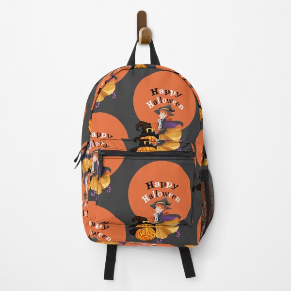 Item preview, Happy Halloween Witch and Pumpkin designed and sold by TigsArts.