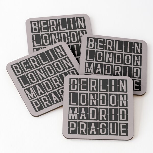 Item preview, Berlin London Madrid  Prague ... Airport Terminal Display Screen Font designed and sold by AwesomeProject.