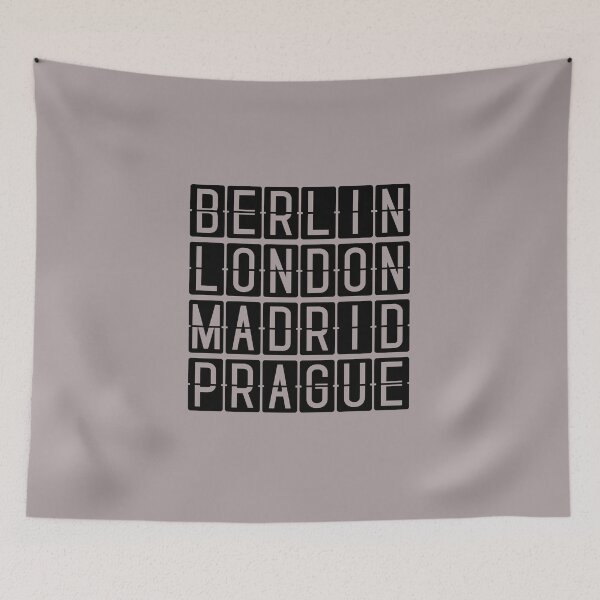 Item preview, Berlin London Madrid  Prague ... Airport Terminal Display Screen Font designed and sold by AwesomeProject.