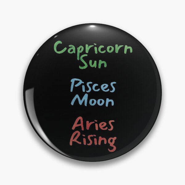 Item preview, Capricorn Sun Pisces Moon Aries Rising Text designed and sold by leomooncreates.