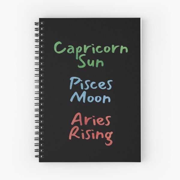 Item preview, Capricorn Sun Pisces Moon Aries Rising Text designed and sold by leomooncreates.