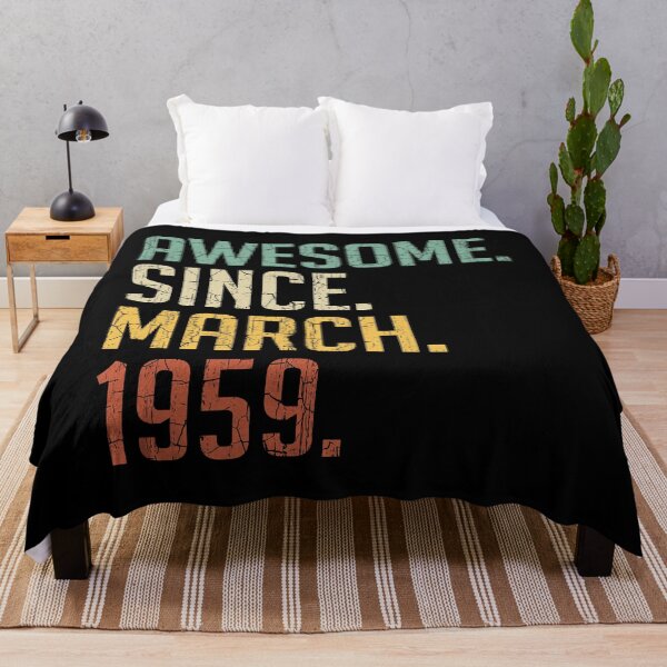 Item preview, Awesome Since March 1959 62nd Birthday Gift 62 Years Old Vintage March 1959 designed and sold by Takatv.