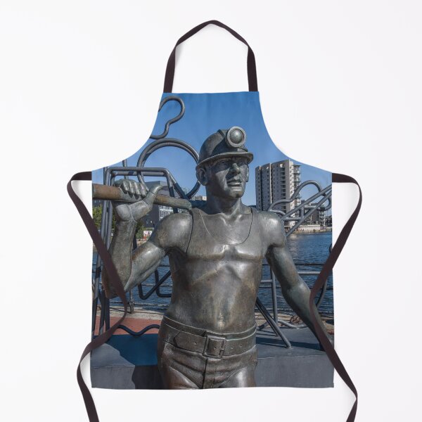 Artikelvorschau, Statue des Bergmanns in Cardiff Bay. Eine großartige Erinnerung daran, was dafür verantwortlich war, Cardiff zu bauen und es zu der Stadt zu machen, die es jetzt ist. entworfen und verkauft von Cameranick.