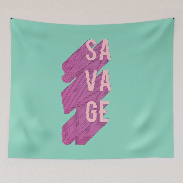 Item preview, SAVAGE word designed and sold by AznavourByKarin.