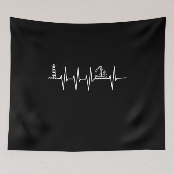 Item preview, Sailor sailing sailboat heartbeat heart rate designed and sold by lsvds.