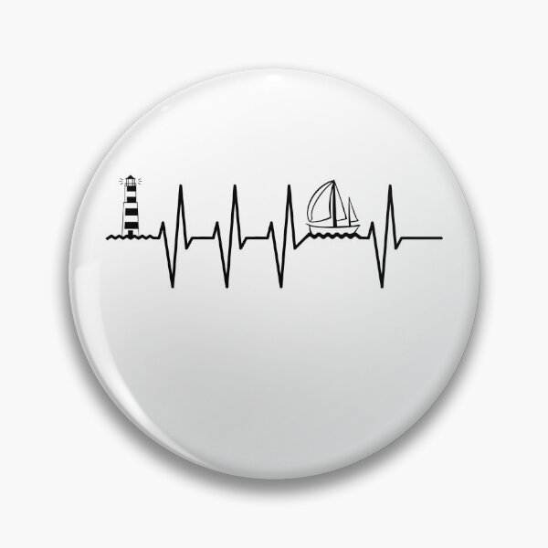 Item preview, Sailor sailing sailboat heartbeat heart rate designed and sold by lsvds.