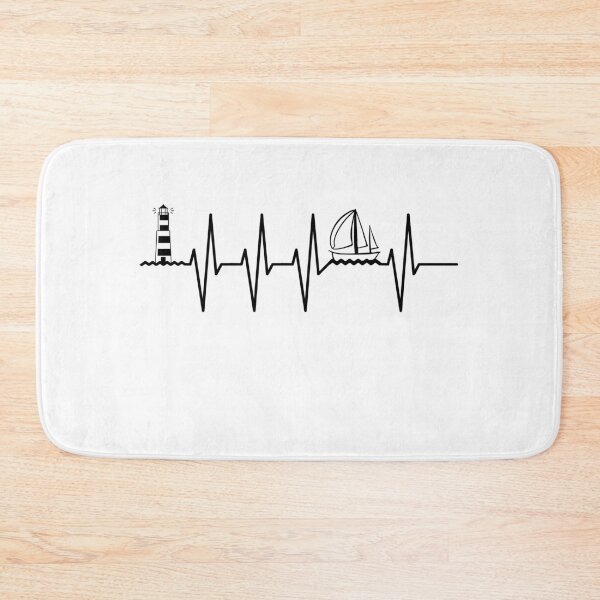 Item preview, Sailor sailing sailboat heartbeat heart rate designed and sold by lsvds.