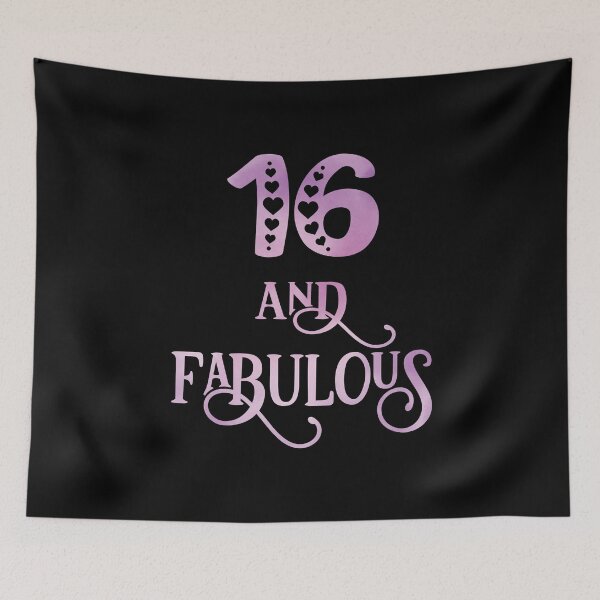 Item preview, Girls 16 Years Old And Fabulous Girl 16th Birthday design designed and sold by Grabitees.