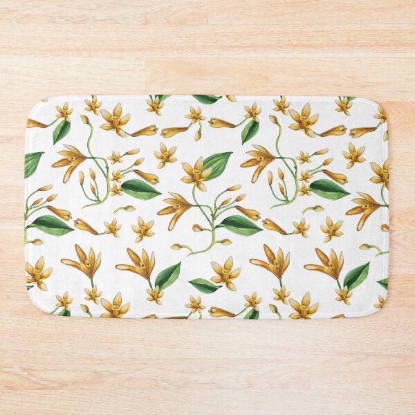 Item preview, Watercolor Vanilla flowers / pattern designed and sold by Bazarovaart.