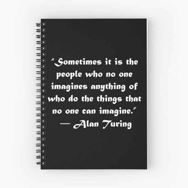 Item preview, Alan Turing quote - white designed and sold by rahilvalani.