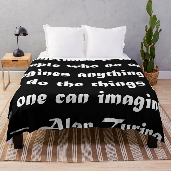 Item preview, Alan Turing quote - white designed and sold by rahilvalani.
