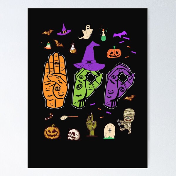 Item preview, Boo American Sign Language Pride ASL Deaf Halloween Gift designed and sold by CreativeGift.