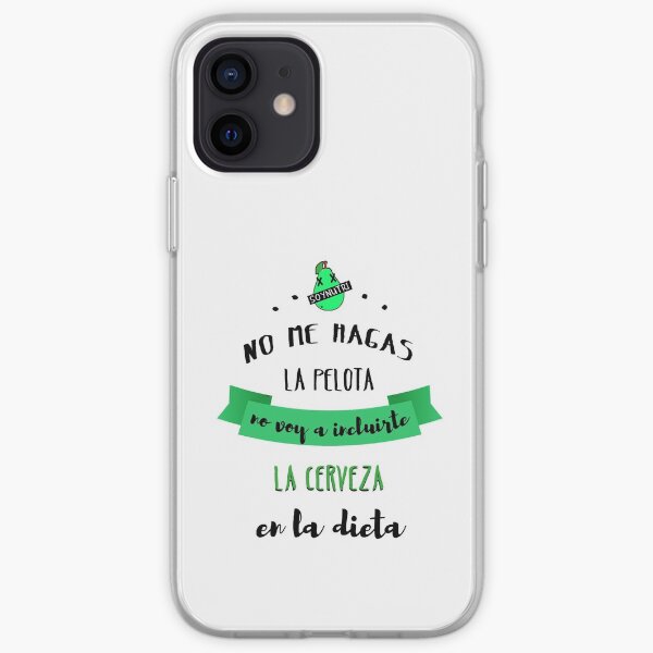 Frase nutricionista y dieta Funda blanda para iPhone
