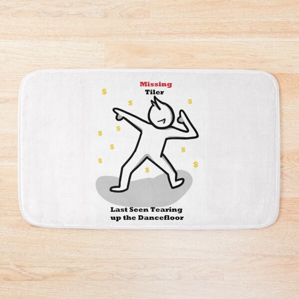Item preview, Missing tiler last seen tearing up the dancefloor designed and sold by PillowPuns.
