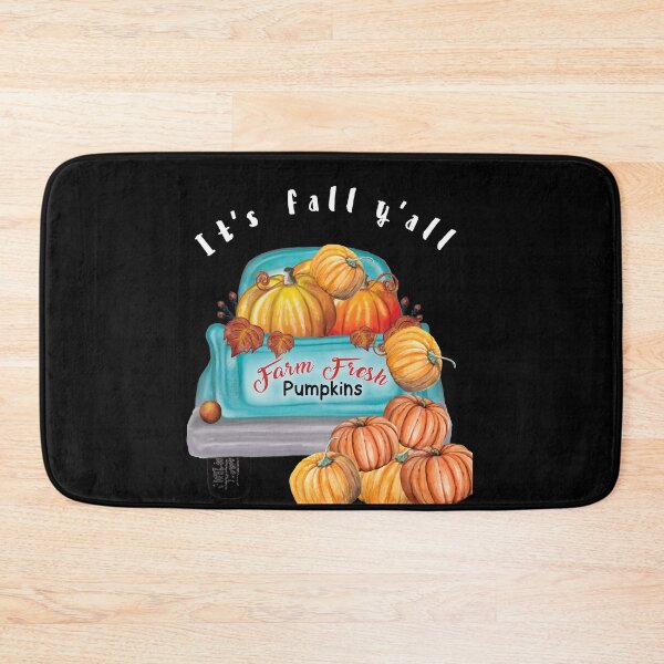 Item preview,  It's  fall y'all.Farm fresh pumpkins in a cute blue truck . designed and sold by Moussa  Sussi.