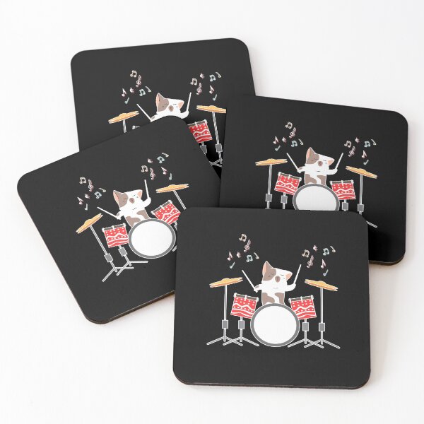 Item preview, Funny Drummer Cat Drums  designed and sold by bestshirtdesign.